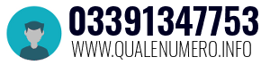 Numero di telefono 03391347753 03391347753