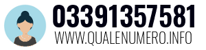 Numero di telefono 03391357581 03391357581