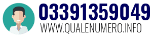 Numero di telefono 03391359049 03391359049