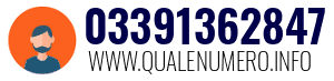 Numero di telefono 03391362847 03391362847