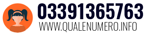 Numero di telefono 03391365763 03391365763
