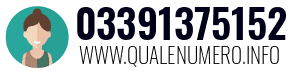 Numero di telefono 03391375152 03391375152