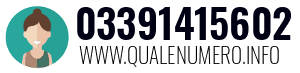 Numero di telefono 03391415602 03391415602