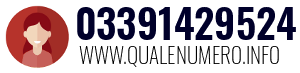 Numero di telefono 03391429524 03391429524