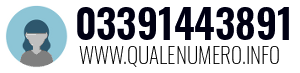 Numero di telefono 03391443891 03391443891