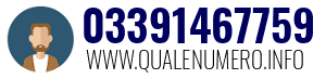 Numero di telefono 03391467759 03391467759