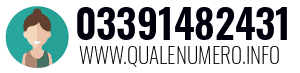 Numero di telefono 03391482431 03391482431