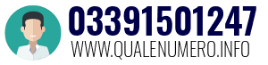 Numero di telefono 03391501247 03391501247