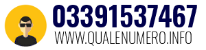 Numero di telefono 03391537467 03391537467