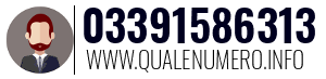 Numero di telefono 03391586313 03391586313