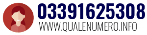Numero di telefono 03391625308 03391625308