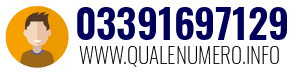 Numero di telefono 03391697129 03391697129