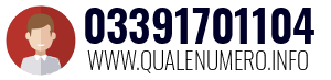 Numero di telefono 03391701104 03391701104