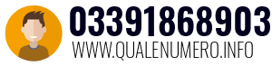 Numero di telefono 03391868903 03391868903