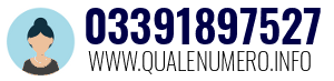 Numero di telefono 03391897527 03391897527