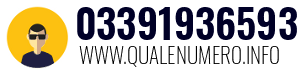 Numero di telefono 03391936593 03391936593