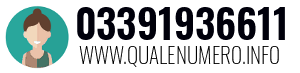 Numero di telefono 03391936611 03391936611