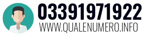 Numero di telefono 03391971922 03391971922