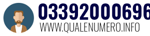 Numero di telefono 03392000696 03392000696