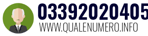 Numero di telefono 03392020405 03392020405