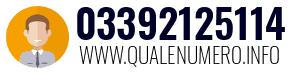 Numero di telefono 03392125114 03392125114