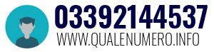 Numero di telefono 03392144537 03392144537
