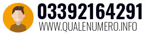 Numero di telefono 03392164291 03392164291