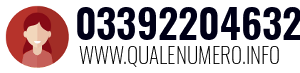 Numero di telefono 03392204632 03392204632