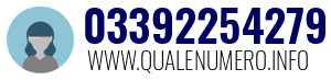 Numero di telefono 03392254279 03392254279