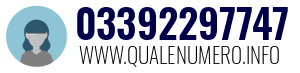 Numero di telefono 03392297747 03392297747