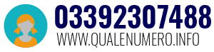 Numero di telefono 03392307488 03392307488