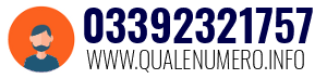 Numero di telefono 03392321757 03392321757
