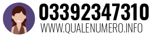 Numero di telefono 03392347310 03392347310