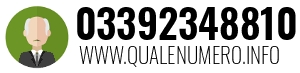 Numero di telefono 03392348810 03392348810