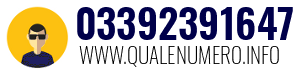 Numero di telefono 03392391647 03392391647