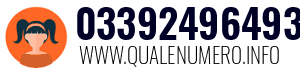 Numero di telefono 03392496493 03392496493