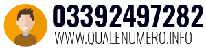 Numero di telefono 03392497282 03392497282