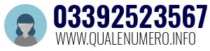 Numero di telefono 03392523567 03392523567