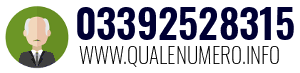 Numero di telefono 03392528315 03392528315