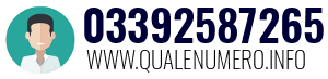 Numero di telefono 03392587265 03392587265