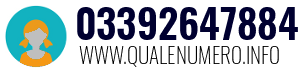 Numero di telefono 03392647884 03392647884