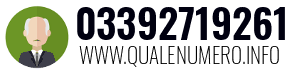 Numero di telefono 03392719261 03392719261