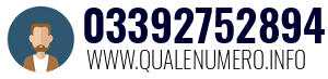 Numero di telefono 03392752894 03392752894