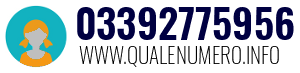 Numero di telefono 03392775956 03392775956