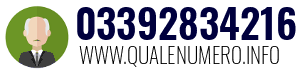 Numero di telefono 03392834216 03392834216