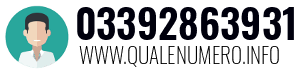 Numero di telefono 03392863931 03392863931