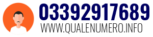 Numero di telefono 03392917689 03392917689