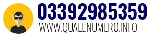 Numero di telefono 03392985359 03392985359
