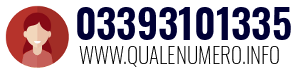 Numero di telefono 03393101335 03393101335