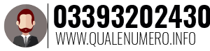 Numero di telefono 03393202430 03393202430